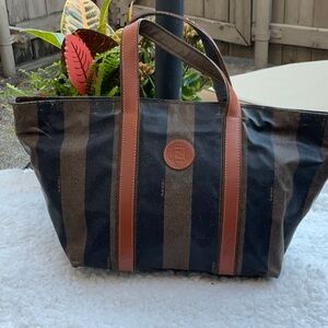 Fendi pecan zippy tote bag